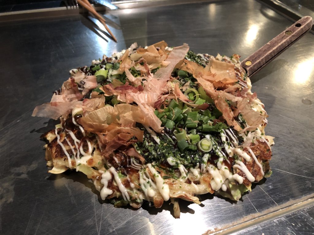 Veggie Hiroshima-Style Okonomiyaki at Gaijin Chicago.